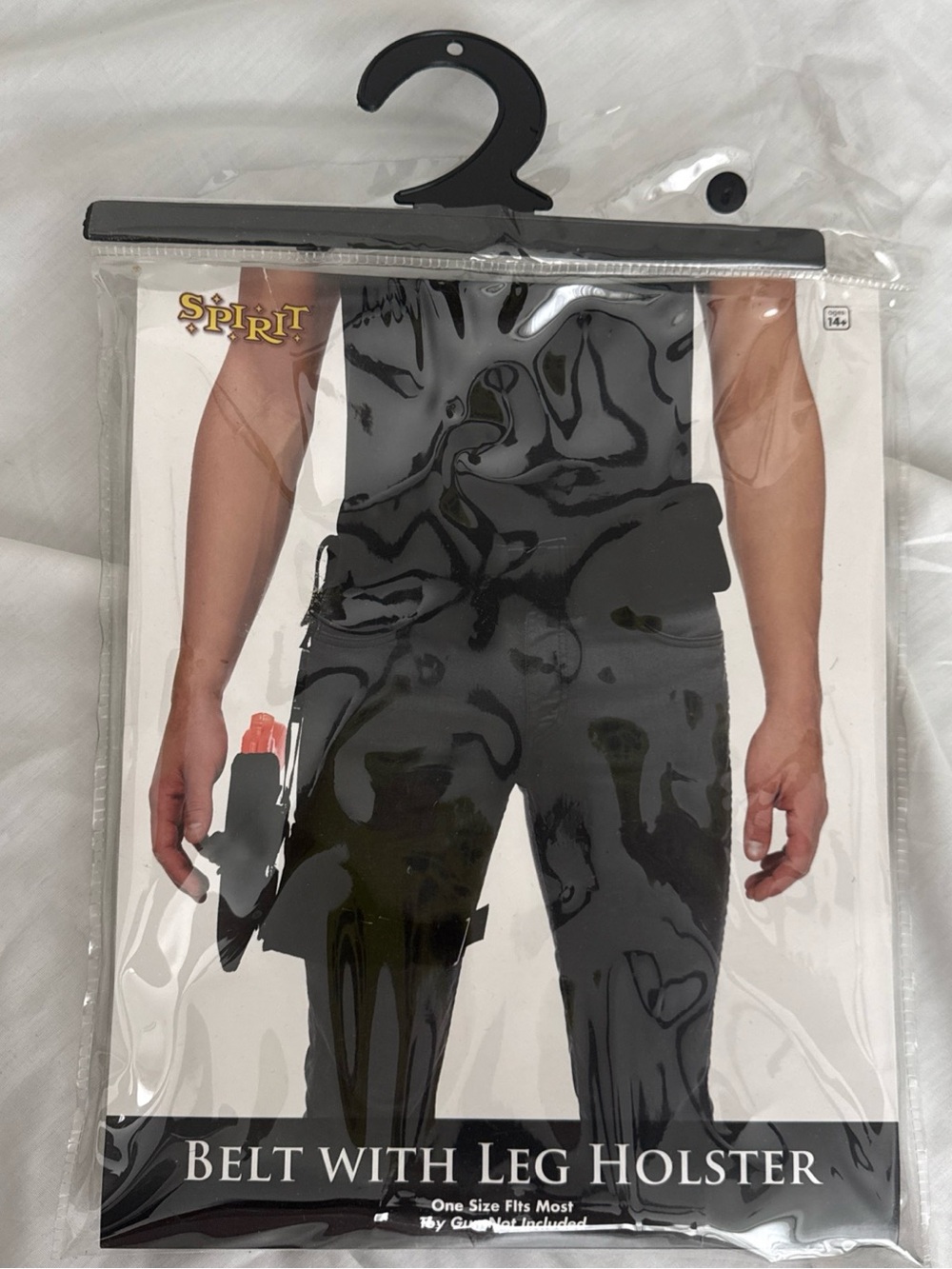 Spirit Halloween Black Belt with Leg Holster